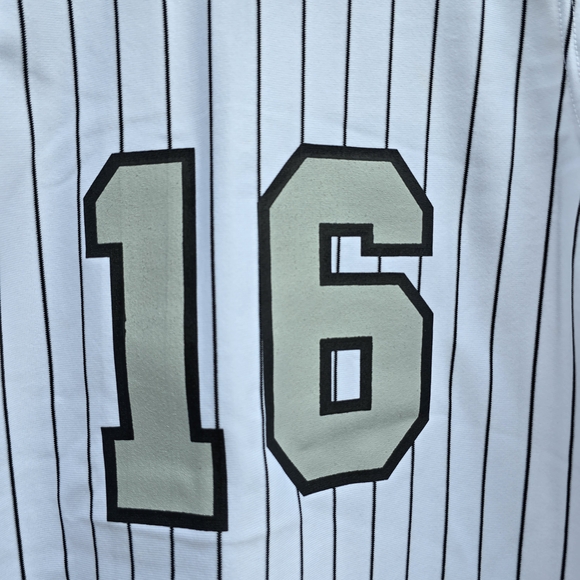 Vintage CHAMPRO SPORTS CUBS Button Up Sleeveless Jersey White Stripes #16 RARE - Picture 7 of 11